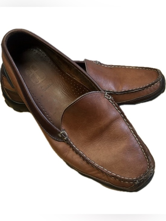 Allen Edmonds Boulder Venetian Driving 2-Tone Brown Loafer Shoes Men’s 9D main image 4